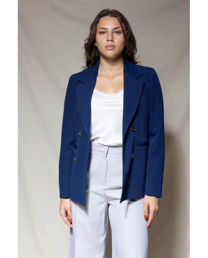 Blazer Blu Bottoni Oro