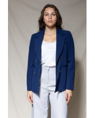 Blazer Blu Bottoni Oro